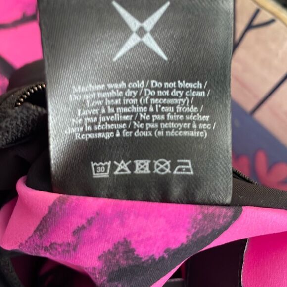 GSTQ Reversible Jacket Pink Black Herringbone Men's XS / Woman's‎ L - Picture 6 of 8